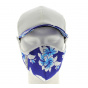 Baseball Cap + White & Blue Hawaii Cotton Mask Kit - Traclet