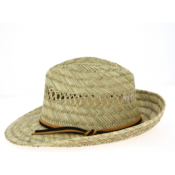 Cefalu Natural Straw Fedora Hat - Traclet Cefalu Natural Straw Fedora Hat - Traclet