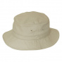 Beige Cotton Anti-UV Bucket Hat - Traclet