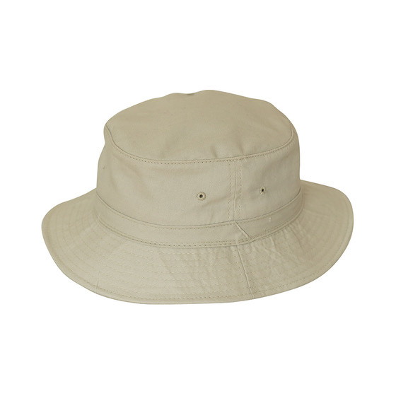 Beige Cotton Anti-UV Bucket Hat - Traclet