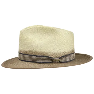 Natural Straw Abaca Fedora Hat - Stetson Reference: 10447 | Traclet Hat Shop