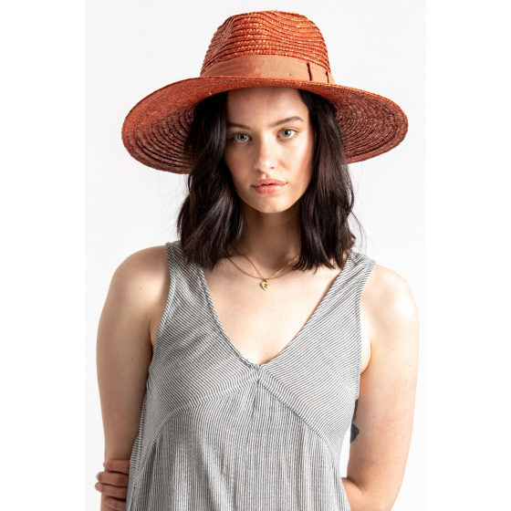 Joanna Wide Brim Straw Traveller Hat Autumn - Brixton Joanna Wide Brim Straw Traveller Hat Autumn - Brixton