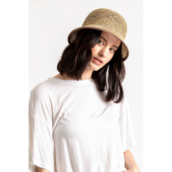 Essex Straw Bucket Hat Tan - Brixton Essex Straw Bucket Hat Tan - Brixton