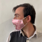 "With Love" Mask Pink Fancy White Elastic - Traclet