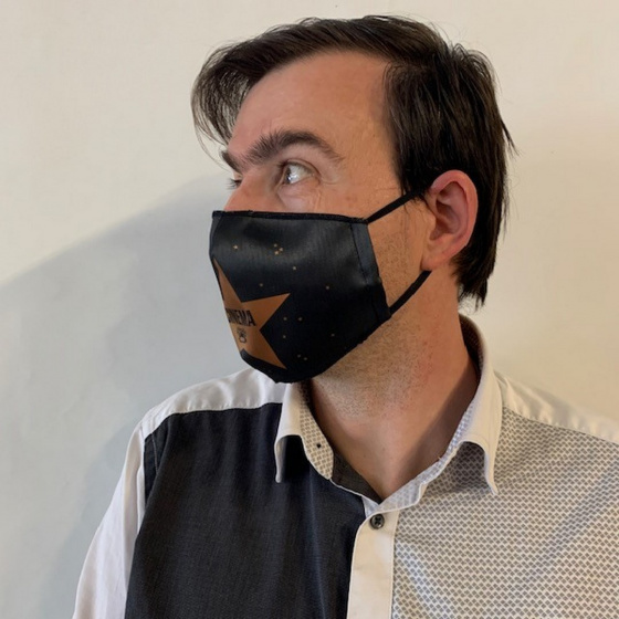 Masque Cinéma Fantaisie Élastique Noir- Traclet