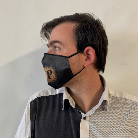 Masque VIP Fantaisie Élastique Noir- Traclet