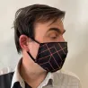 Geometric Fancy Mask with Black Elastic - Traclet Reference: 10373 | Traclet Hat Shop