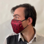 Fuchsia Lace Mask with Black Elastic - Traclet