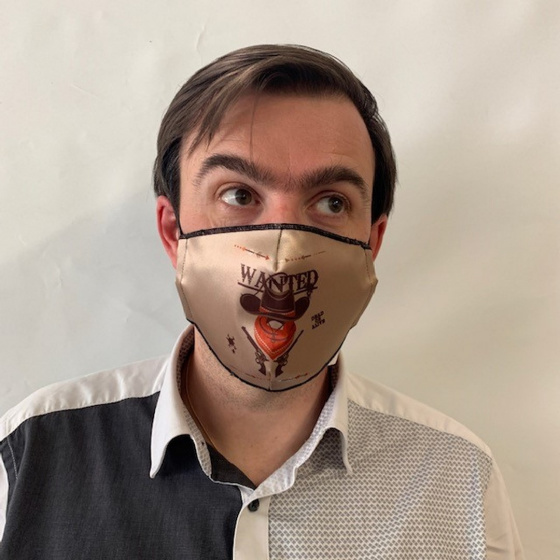 Western Fantasy Mask with Black Elastic - Traclet