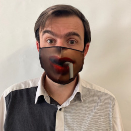 Black Elastic Fancy Mouth Mask - Traclet