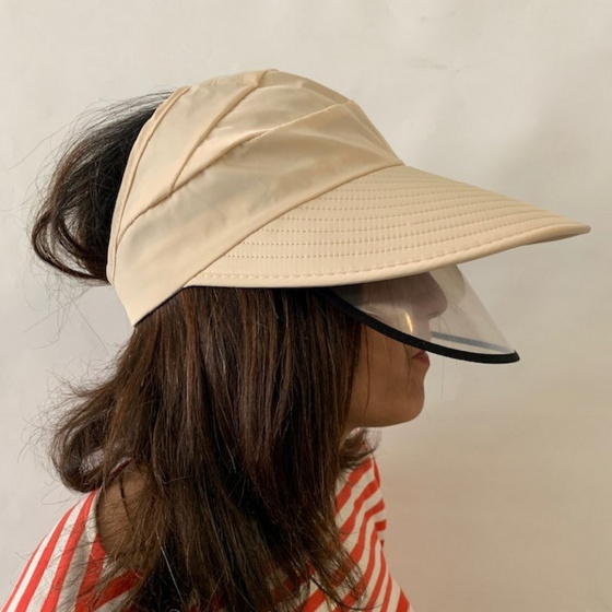 Casquette Visière Protection anti-UV Beige- Traclet Casquette Visière Protection anti-UV Beige- Traclet