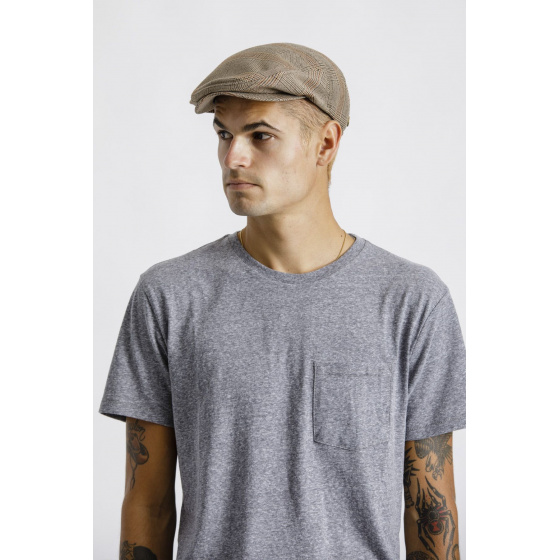 Hooligan Cap Cotton Checkered Coconut - Brixton