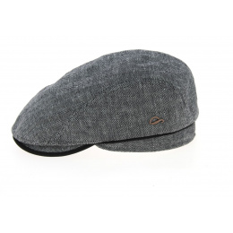 Casquette Bombée Xavier Lin Chevrons Gris & Noire- Göttmann