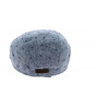 Dean Flat Cap Linen Palm Tree Blue - Göttmann