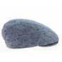 Dean Flat Cap Linen Palm Tree Blue - Göttmann