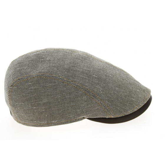 Brown Cotton & Linen Jackson Flat Cap - Göttmann