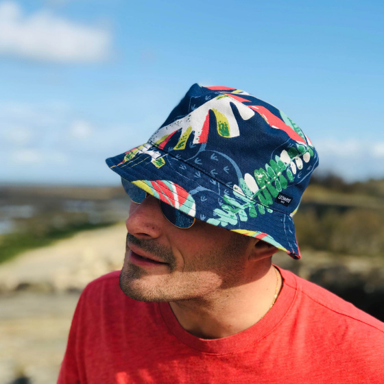 Green Leaves Cotton Bucket Hat - Le Chapoté Paris