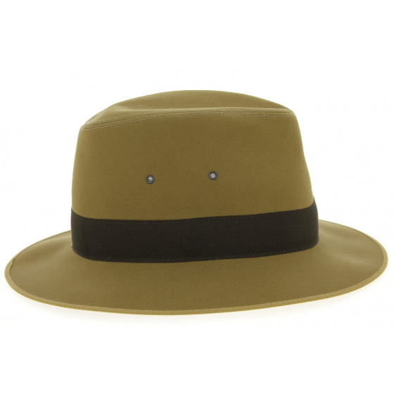 Chapeau Safari Tissu Coton Formé Beige - Crambes