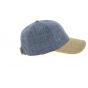 Checkered Linen Baseball Gang Cap - Crambes