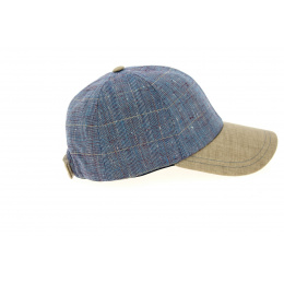 Gang Baseball Cap Linen Checkered- Crambes