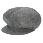 Anthracite Linen Rasta Newsboy Cap - Mtm