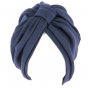 Turban Chemotherapy Cotton Blue Marine- Traclet