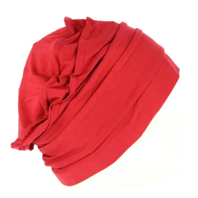 Women's Dark Red Bamboo Chemotherapy Beanie - Mtm Reference: 10486 | Chapellerie Traclet