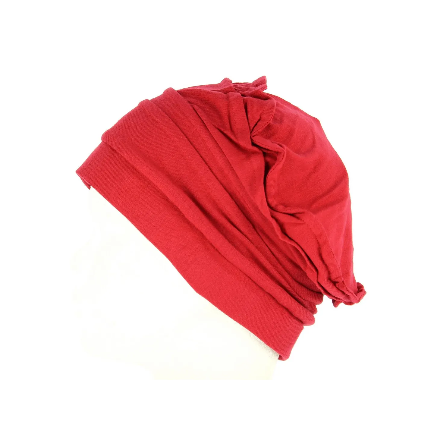 Toque Femme Chimiothérapie Bambou Rouge Foncé- Mtm  Reference : 10486 | Chapellerie Traclet