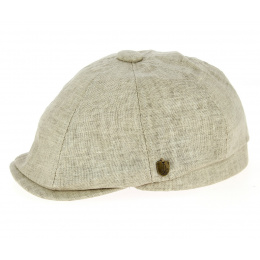 Sao 8-sided cap Beige linen & cotton- Traclet