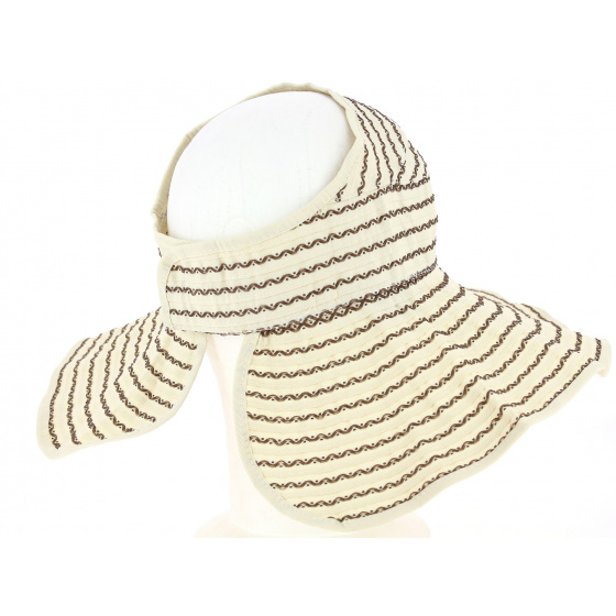 Ivory Rollable Fabric Visor - Traclet