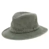 Khaki Cotton Brisbane Safari Hat - Crambes Reference: 10500 | Traclet Hat Shop