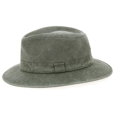 Chapeau Safari Brisbane Kaki Coton- Crambes
