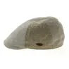 Rounded Patchwork Linen & Cotton Cap in Beige - Traclet Reference: 10510 | Traclet Hat Shop