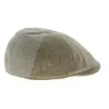 Rounded Patchwork Linen & Cotton Cap in Beige - Traclet Reference: 10510 | Traclet Hat Shop