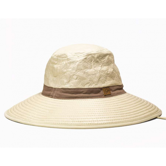 Glatigny Beige & Taupe Adventure Hat - Soway Glatigny Beige & Taupe Adventure Hat - Soway