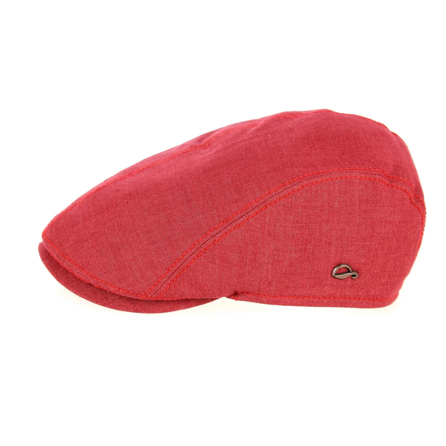 Jackson Rounded Cap Red Linen - Göttmann Reference: 10521 | Traclet Hat Shop