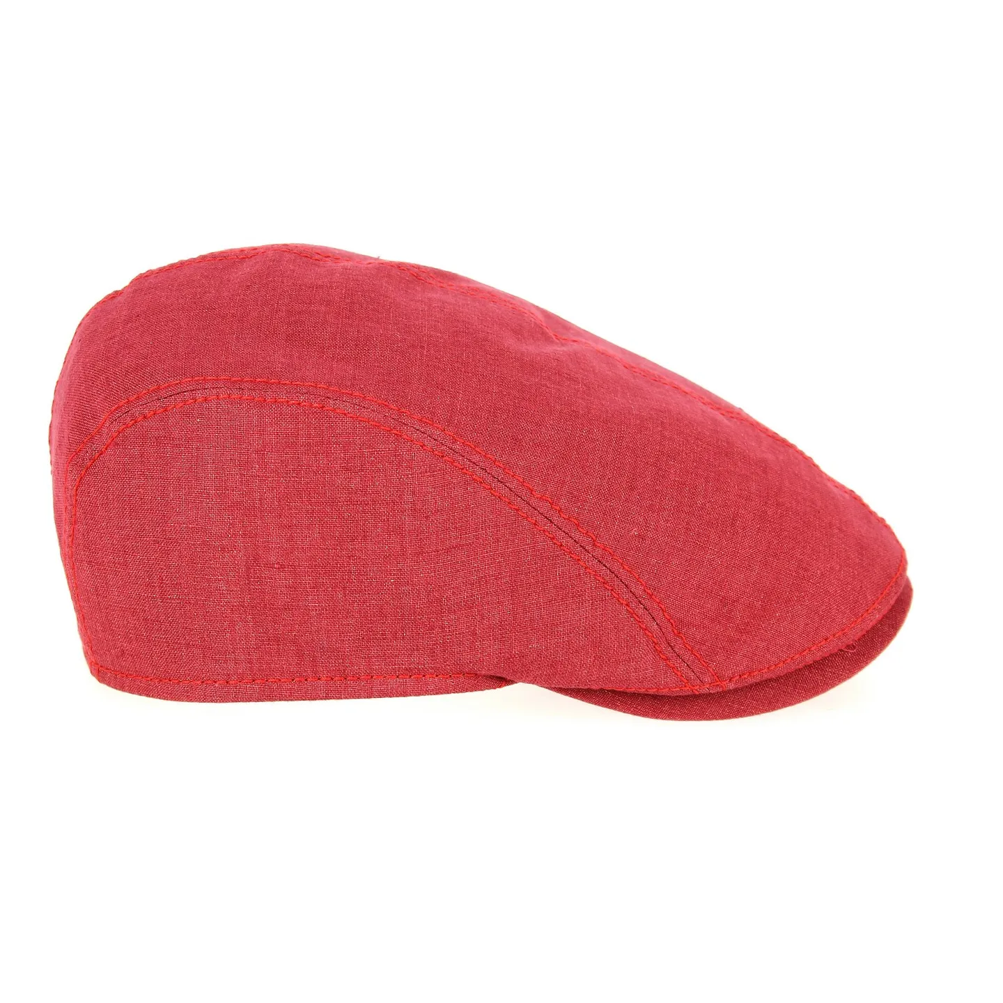 Jackson Rounded Cap Red Linen - Göttmann Reference: 10521 | Traclet Hat Shop