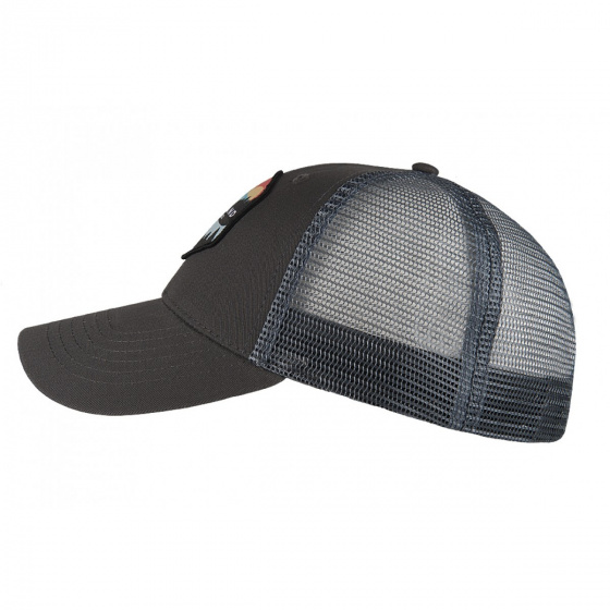 Walt Trucker Baseball Cap Anthracite Cotton - Hatland