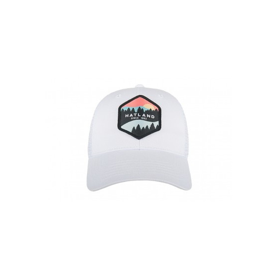 Casquette Baseball Walt Trucker Blanche Coton- Hatland