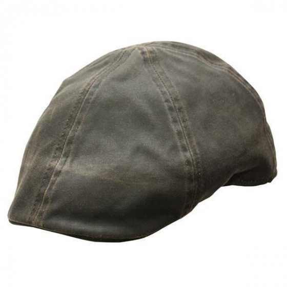 Brown Cotton Merrick Newsboy Flat Cap - Conner Hats