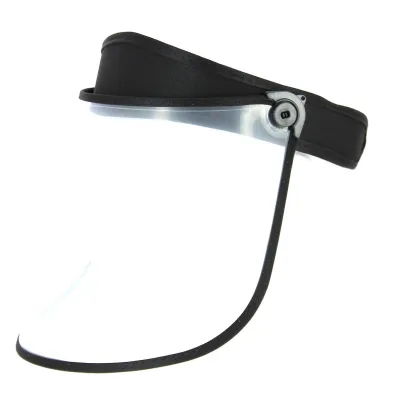 Black PVC Face Shield Visor - Traclet Reference: 10531 | Traclet Hat Shop