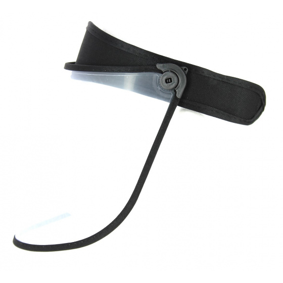 Black PVC Face Shield Visor - Traclet