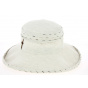 Women's Beige Linen Bronze Hat - Mtm