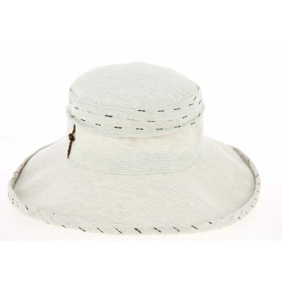 Women's Beige Linen Bronze Hat - Mtm Women's Beige Linen Bronze Hat - Mtm