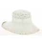 Women's hat Bronze Linen Beige- Mtm