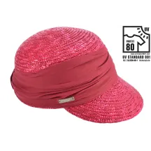 Casquette Paille Naturelle Lie de Vin- Seeberger  Reference : 10544 | Chapellerie Traclet