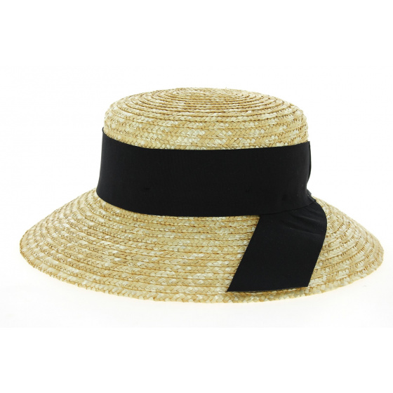 Natural Straw Riviera Wide-Brimmed Hat - Betmar