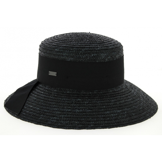 Riviera Riviera Natural Straw Hat Black - Betmar