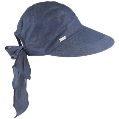 Casquette Visière Face Framer Denim Coton- Betmar  Reference : 10551 | Chapellerie Traclet