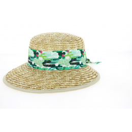 Casquette Femme Léa paille Naturel - Traclet